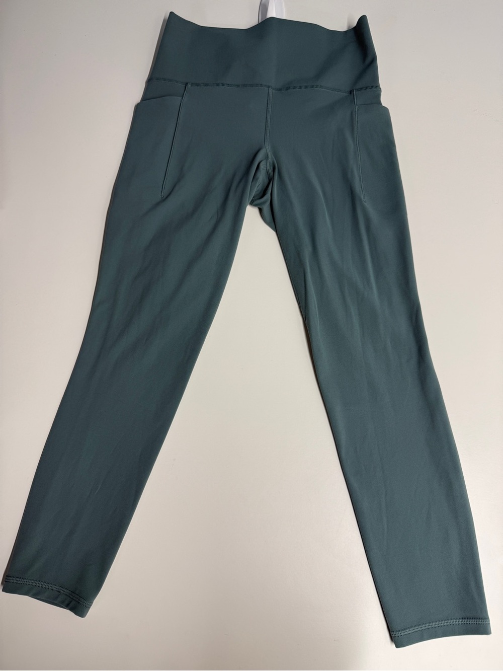 Athleta Deep Teal High-Rise Leggings with Pockets